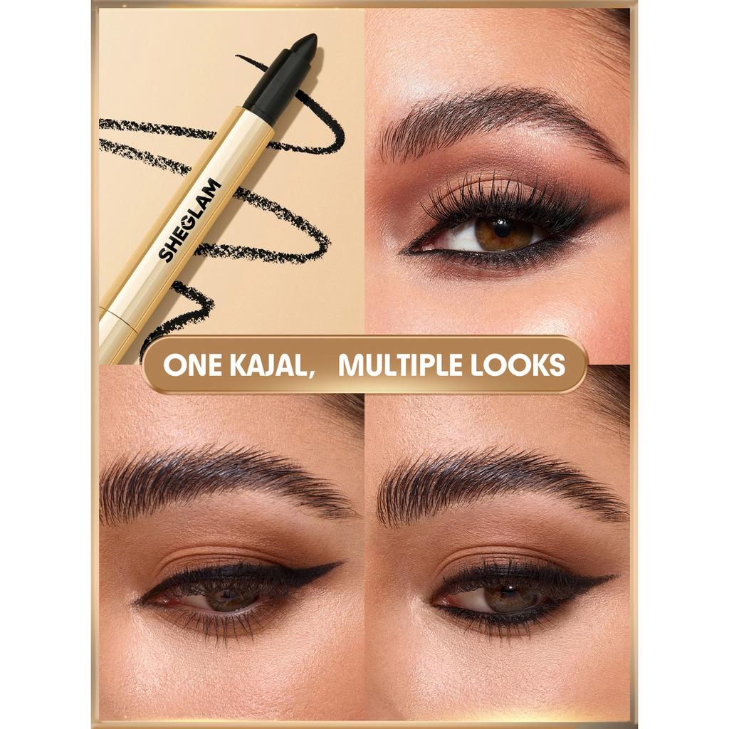 Sheglam Bold Moves Kohl Kajal Cream Pencil Eyeliner Black