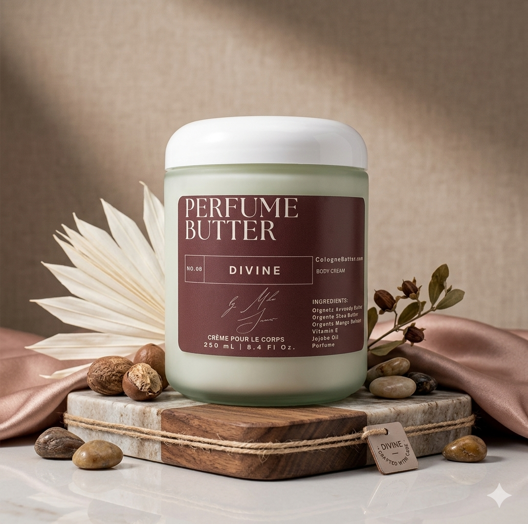 DIVINE – The Luxury Body Butter Perfume | Radiant Citrus, Floral &amp; Warm Vanilla Scent | Elegant Fragrance for Women &amp; Men | Perfume Butter
