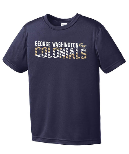 NCAA George Washington Colonials Youth Boys Diagonal Short sleeve, Size Medium