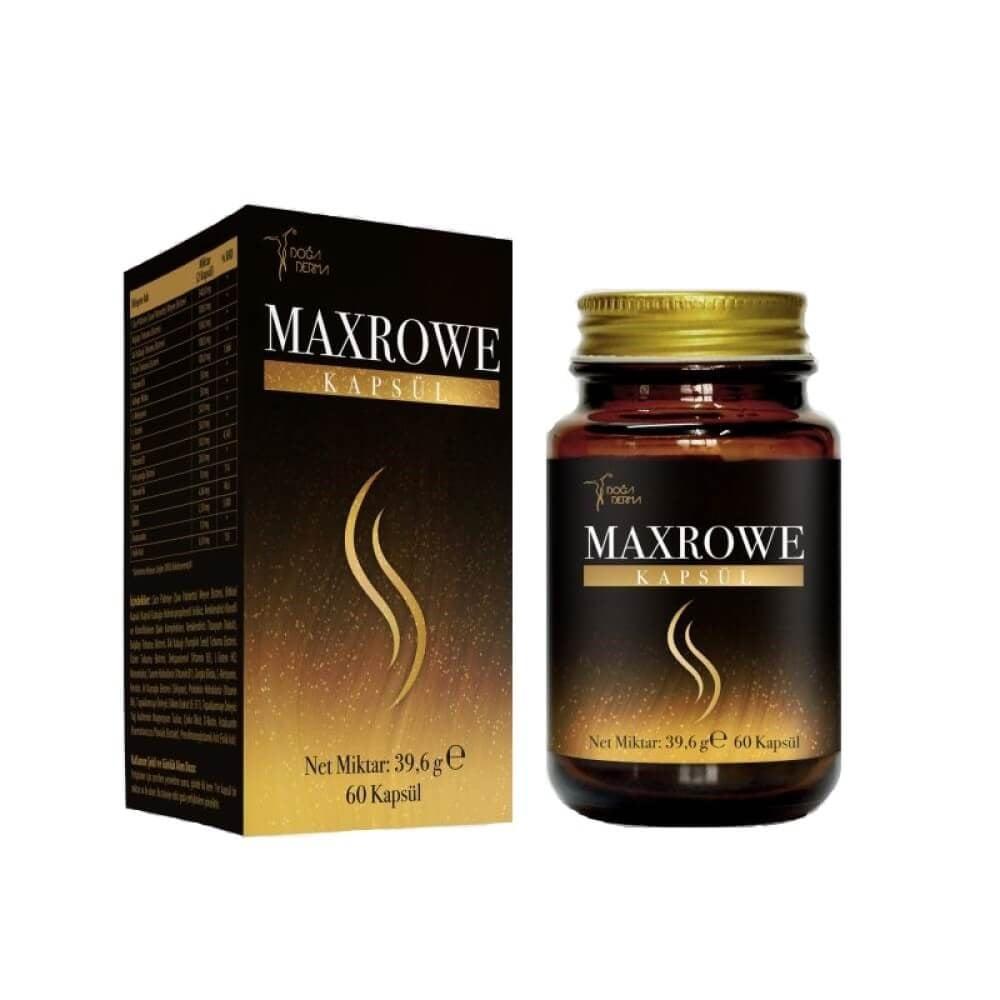 Maxrowe Dietary Supplement - Saw Palmetto, Keratin &amp; Biotin Capsules for Hair, Skin &amp; Nail Health