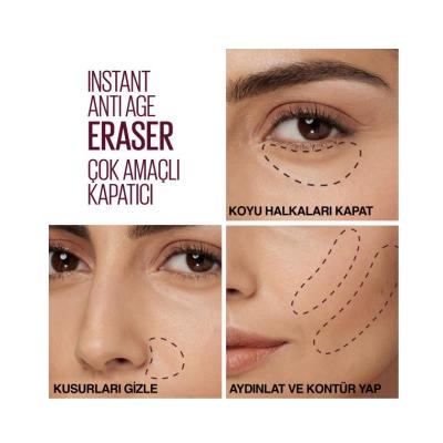 Maybelline New York Instant Anti Age Eraser Concealer - Conceals Dark Circles &amp; Fine Lines, Brightens Skin