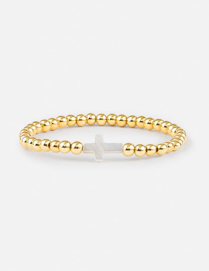 Gold Cross Bracelet