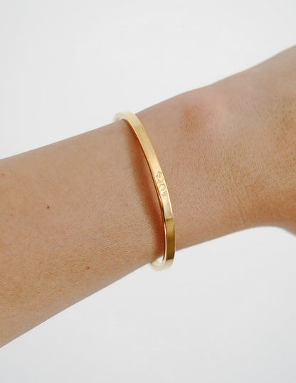 Gold Highs and Lows Cuff Bracelet