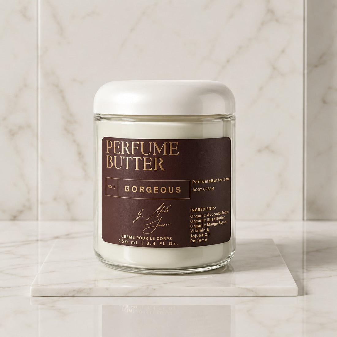 GORGEOUS – The Luxury Body Butter Perfume | Pistachio, Whipped Cream &amp; Marshmallow Sweet Gourmand Fragrance | Deep Hydrating Skin Moisturizer | Warm Delicious Scent | Perfume Butter