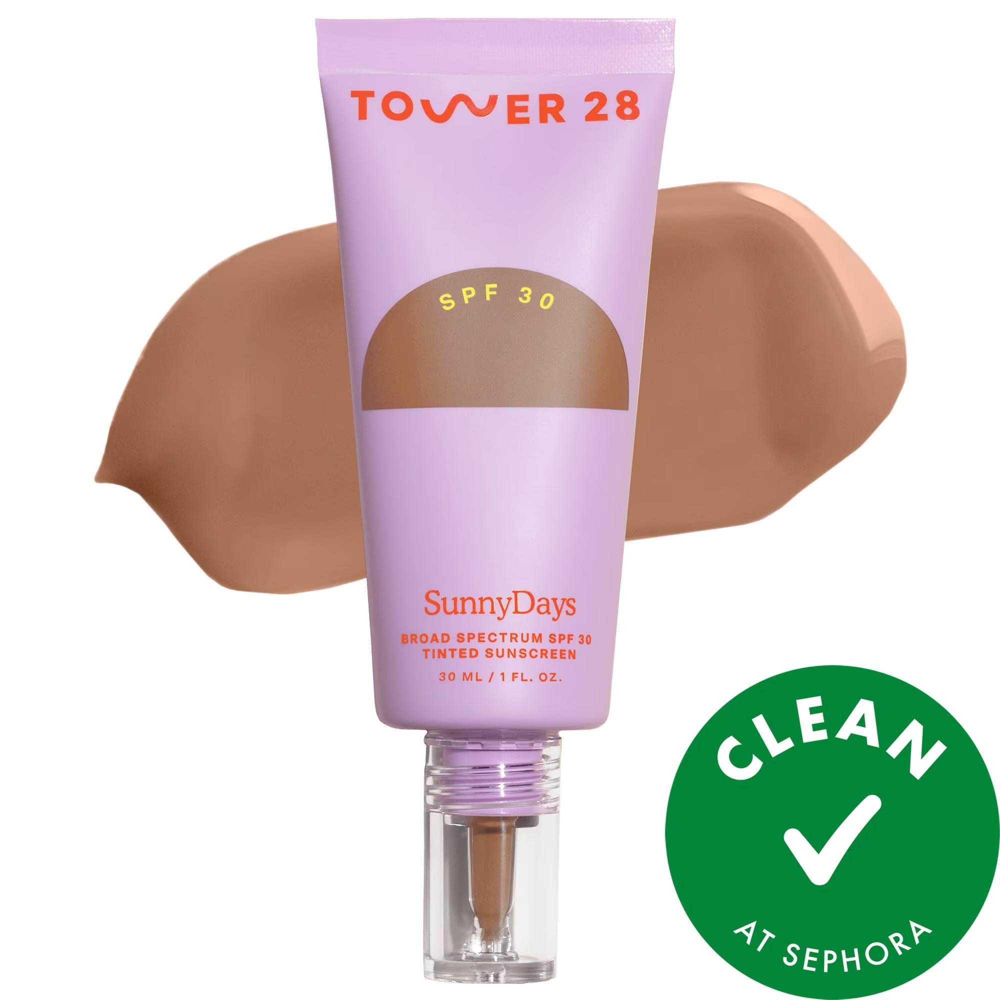 SunnyDays SPF 30 Tinted Sunscreen Foundation - Natural Finish, Vegan &amp; Cruelty-Free