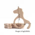 1pc Baby Teether Wooden Animal Pacifier Pendant BPA Free Beech Koala Rodent Teething Toys Kids Products Gifts SHOPEZRA L.L.C.