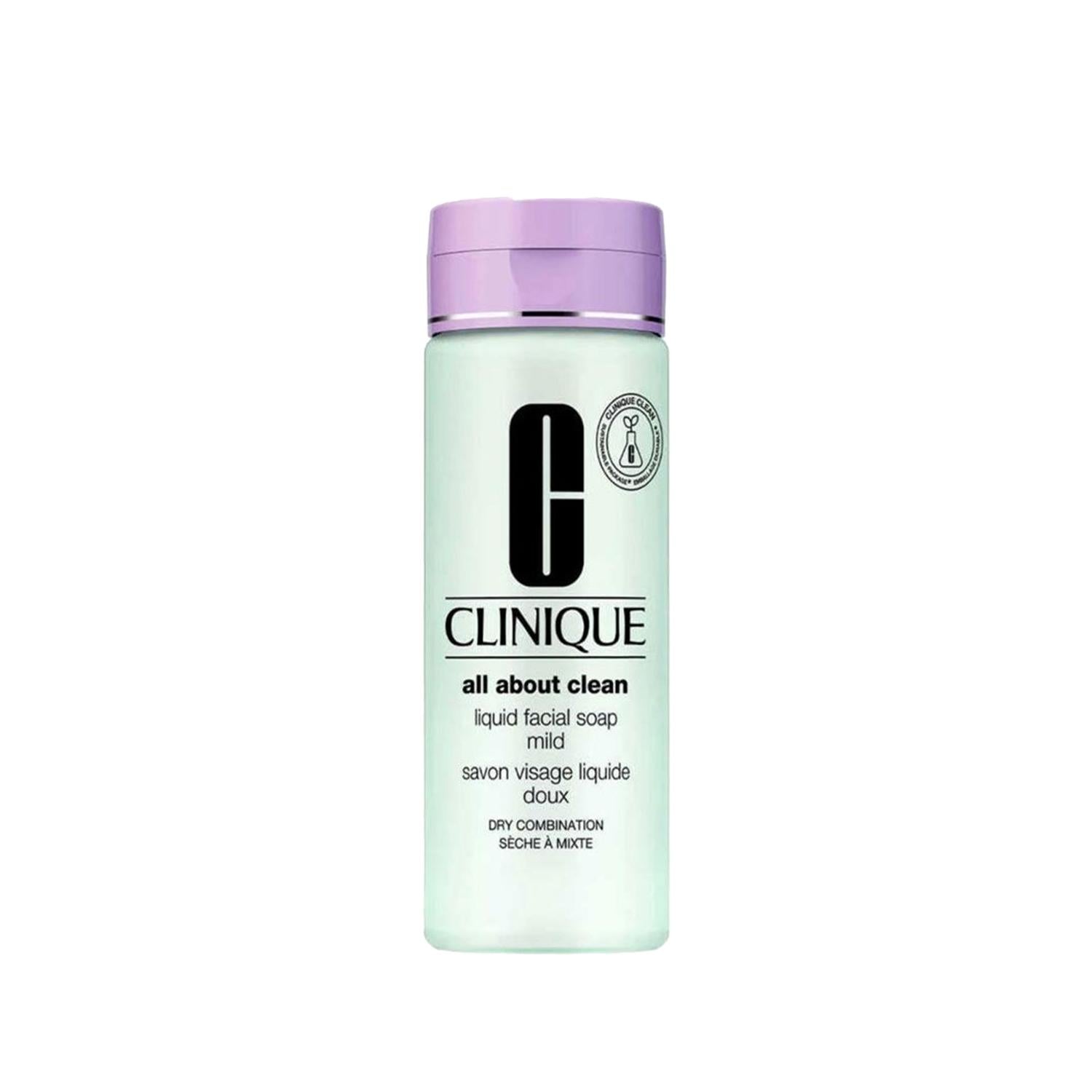 Clinique All About Clean Face Cleansing Gel for Dry &amp; Combination Skin - Gentle, Effective, 6.76 fl oz