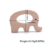 1pc Baby Teether Wooden Animal Pacifier Pendant BPA Free Beech Koala Rodent Teething Toys Kids Products Gifts SHOPEZRA L.L.C.