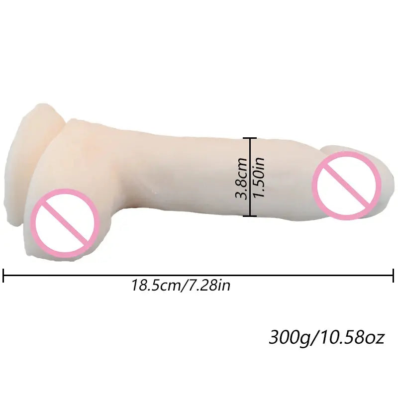 Super Soft Dildo with Suction Cup Female Masturbation toys Penis Skin Feeling Realistic Cock Soft Material for Oral Sex Female SHOPEZRA L.L.C.
