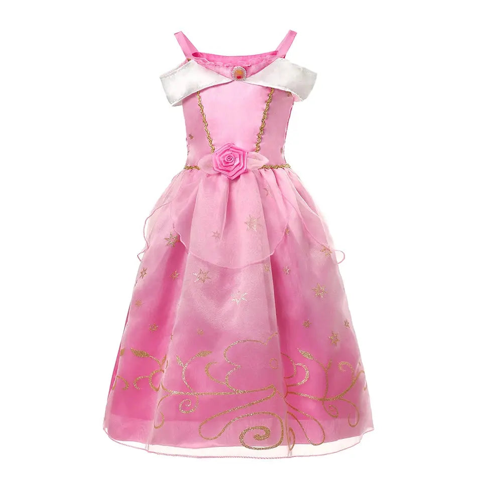 Girl Elsa Anna Dress Princess Costume Snow Queen Dress Baby Halloween Ariel Carnival Clothes Kids Cosplay Clothes Party Clothing SHOPEZRA L.L.C.