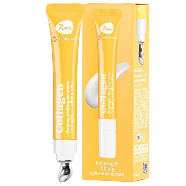 7Days My Beauty Week Collagen Eye Cream: Anti-Wrinkle, Lifting, Dark Circle Reduction, &amp; Cryo Cooling - Korean Skincare