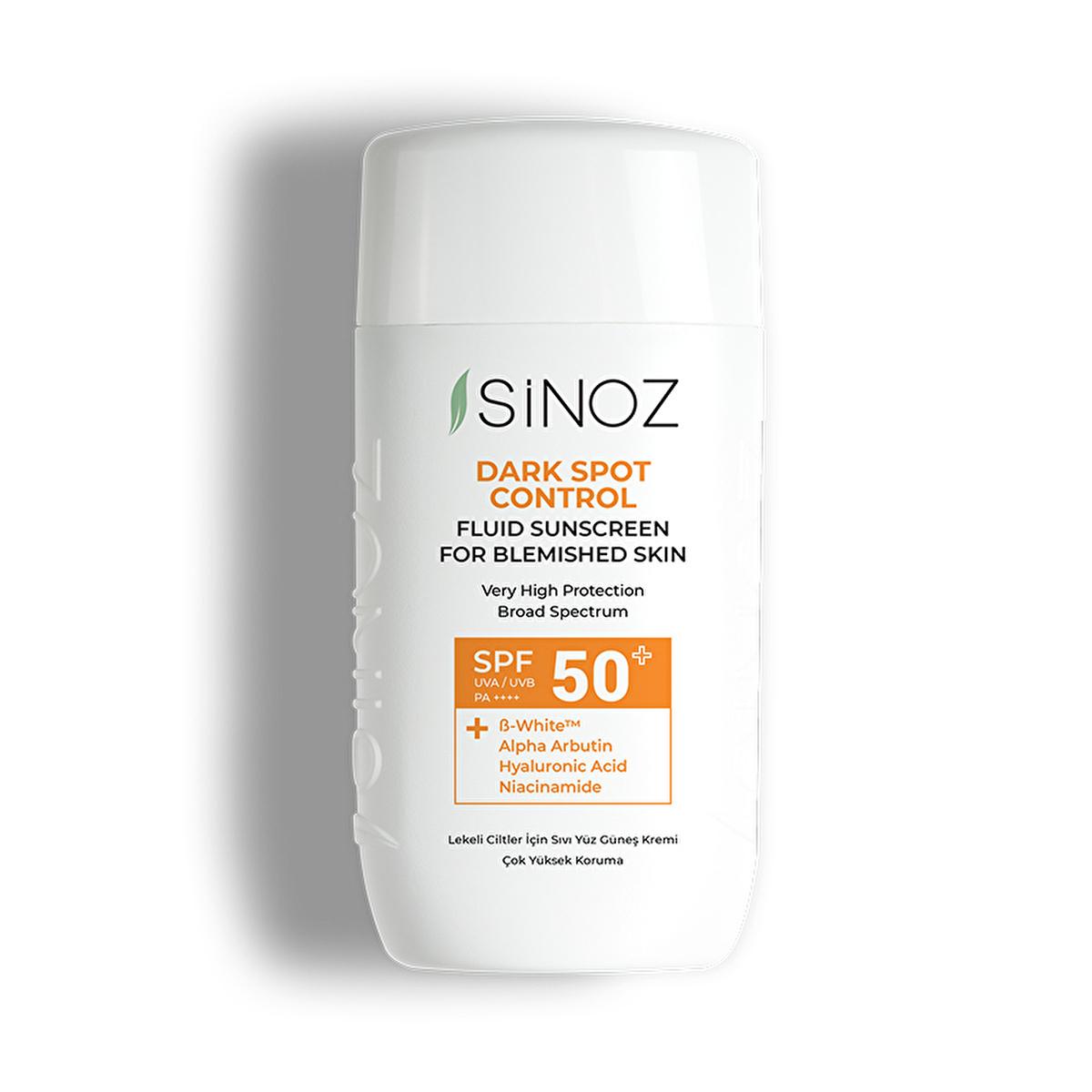 Sinoz SPF50+ Sunscreen for Dark Spots: Brightening Facial Sunscreen with Alpha Arbutin &amp; Hyaluronic Acid Ð Non-Greasy, Daily Sun Protection for Hyperpigmentation