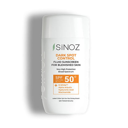 Sinoz SPF50+ Sunscreen for Dark Spots: Brightening Facial Sunscreen with Alpha Arbutin &amp; Hyaluronic Acid Ð Non-Greasy, Daily Sun Protection for Hyperpigmentation