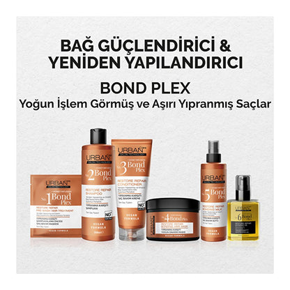 Urban Care Bond Plex No:5 Hair Repair Milk: Vegan, Paraben-Free Treatment for Damaged Hair - Strengthens, Moisturizes &amp; Detangles