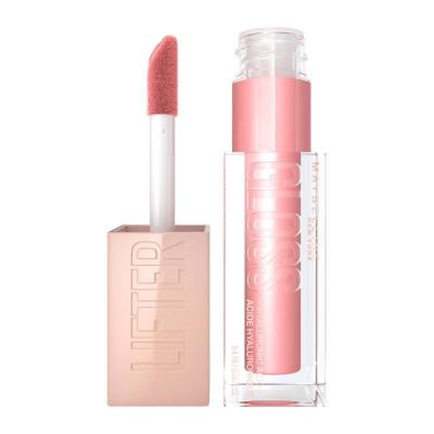 Maybelline New York Lifter Gloss - Hyaluronic Acid Lip Gloss for Moisturizing &amp; Lifting Effect - Reef Color