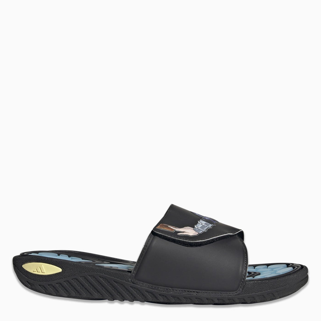Adidas Originals Reptossage Hook And Loop Black/Blue Slides