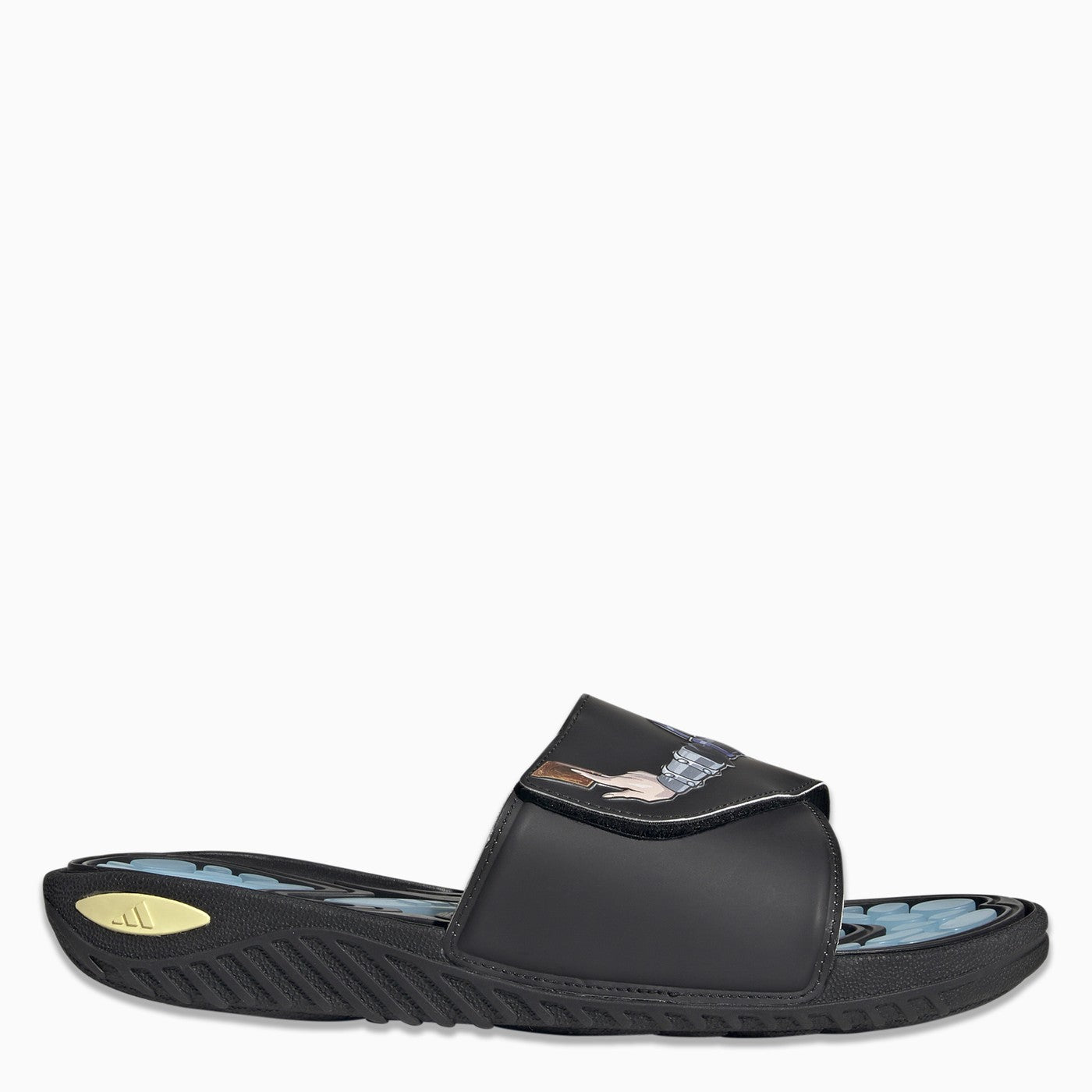 Adidas Originals Reptossage Hook And Loop Black/Blue Slides