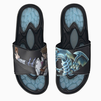 Adidas Originals Reptossage Hook And Loop Black/Blue Slides