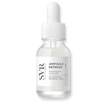 SVR Ampoule Refresh: Anti-Wrinkle Eye Cream - Reduce Fine Lines, Moisturize &amp; Refresh Sensitive Skin - Caffeine + Metal Applicator