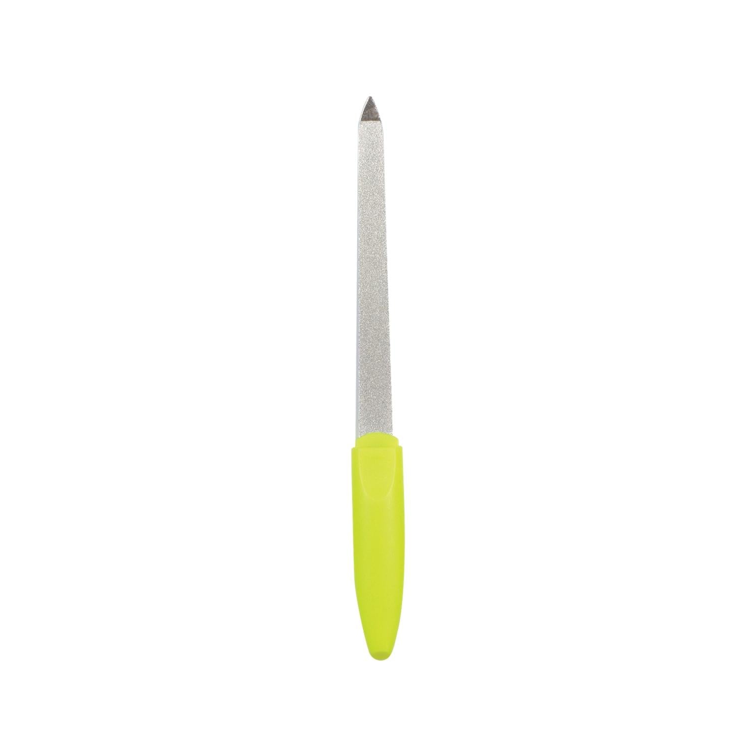Trina Neon Yellow Handle Nail File TRNTIRTO0019 - High-Quality Nail Care Tool