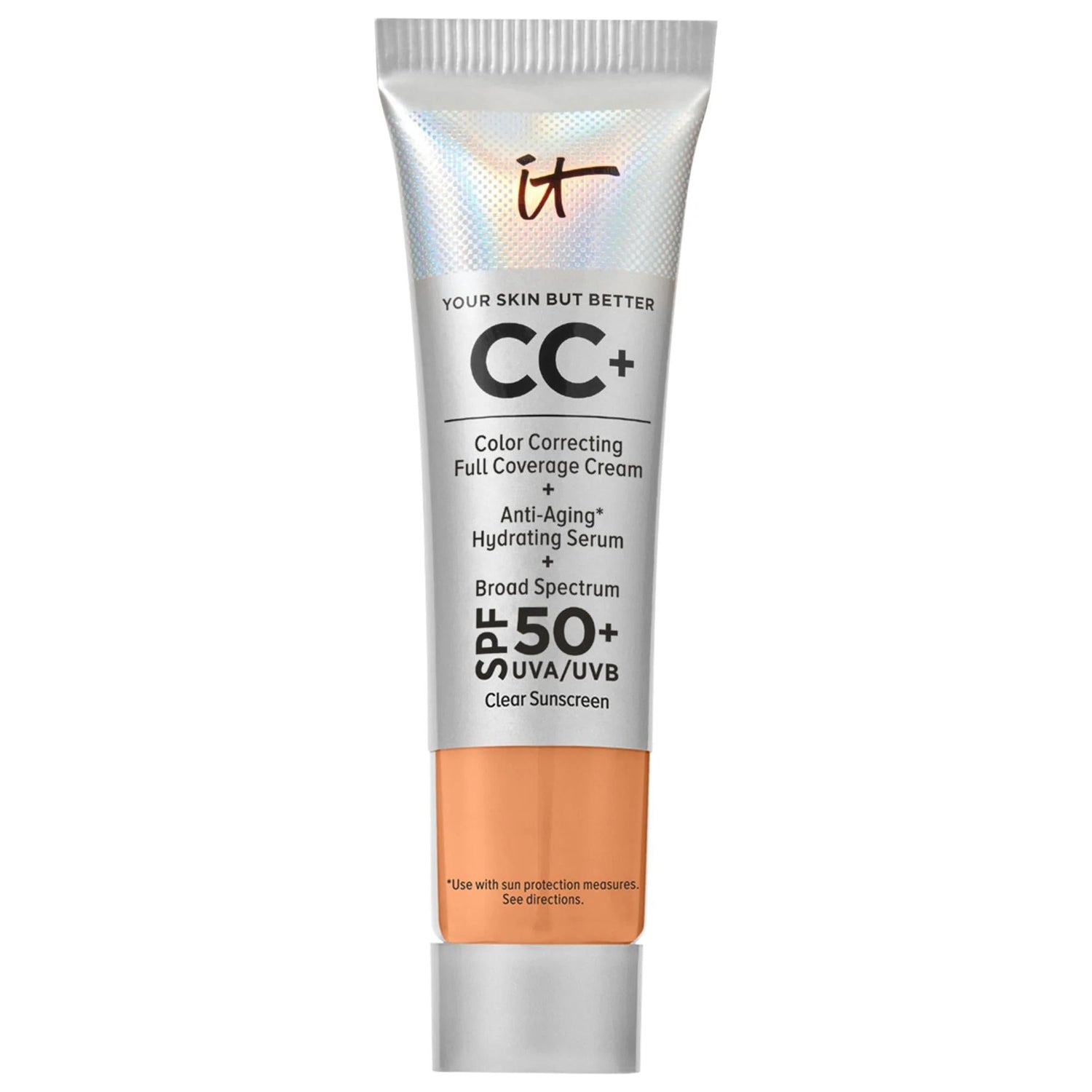 Mini CC+ Cream: Full Coverage Color Correcting Foundation SPF 50+ | Hydrating, Anti-Aging, Vegan &amp; Cruelty-Free - Conceals Acne &amp; Dark Circles