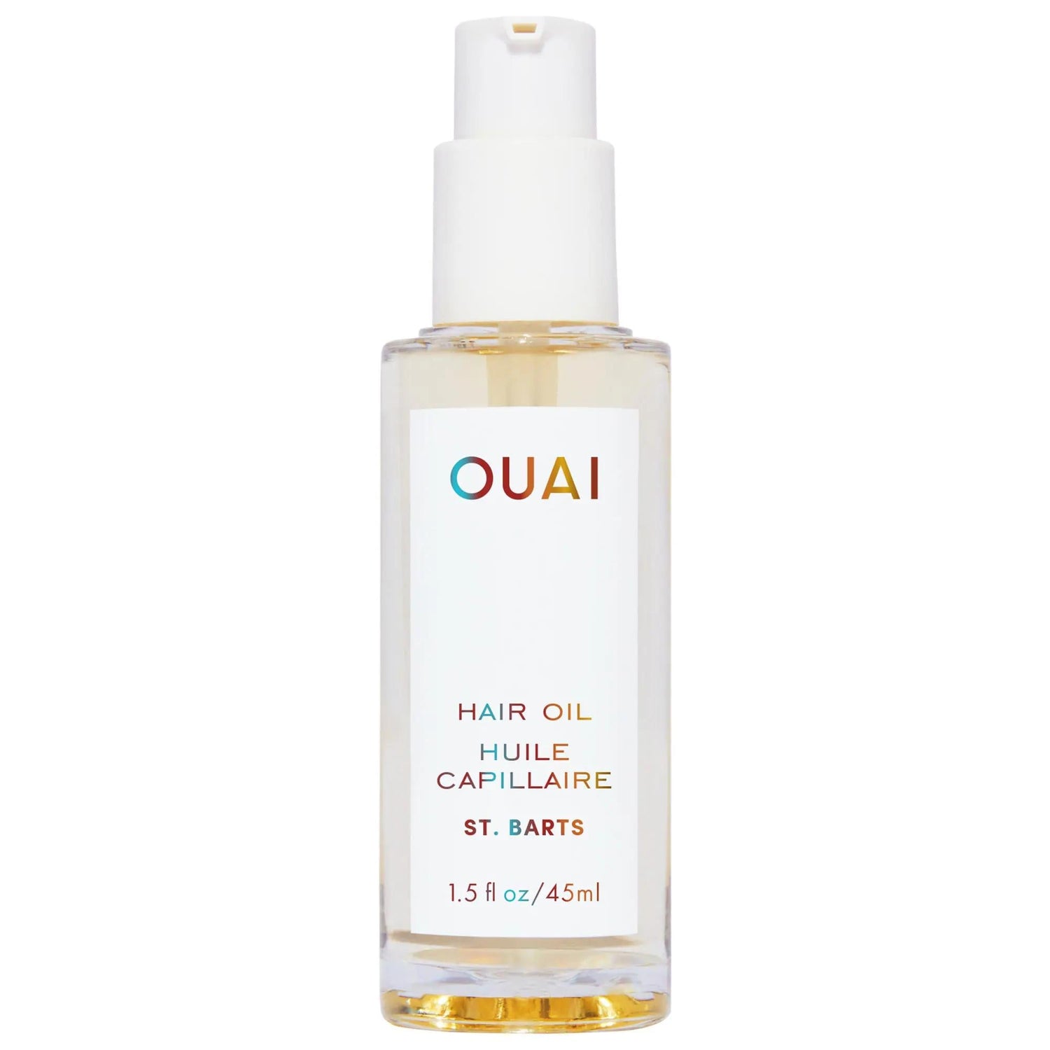 OUAI St. Barts Hair Oil: Tropical Scented Frizz Control &amp; Heat Protection (450¡F), Shine Enhancing, For Damaged Hair
