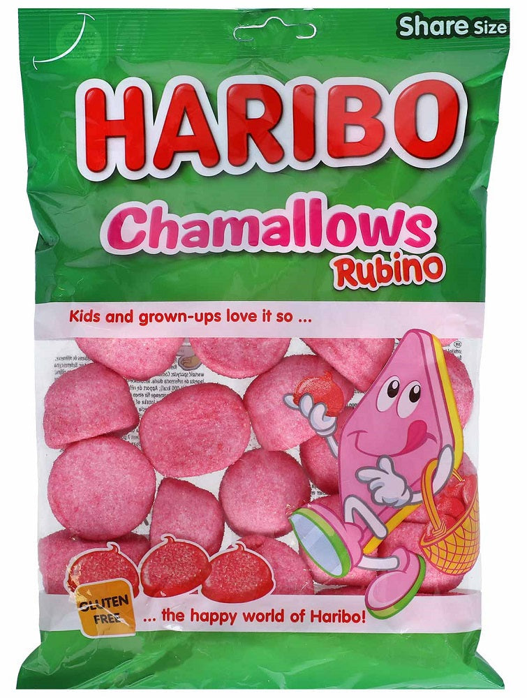 Haribo Rubino Strawberry Flavored Marshmallow Confectionery - 70g Soft &amp; Chewy Treat