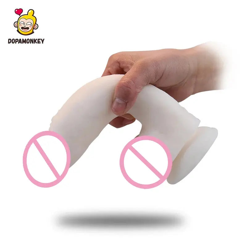 Super Soft Dildo with Suction Cup Female Masturbation toys Penis Skin Feeling Realistic Cock Soft Material for Oral Sex Female SHOPEZRA L.L.C.