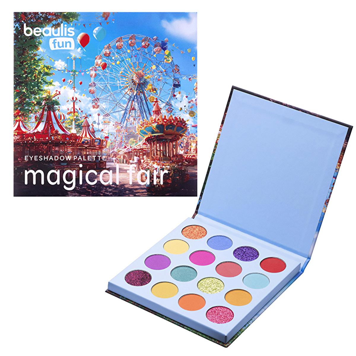 Beaulis Makeup Palette - Beaulis Fun Magical Fair 16 Eyeshadow Palette with Shimmer &amp; Matte Finishes