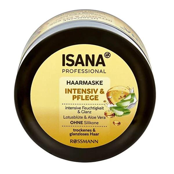 Isana Professional: Hydrating Hair Mask for Dry, Damaged Hair - Vegan, Silicone-Free - Rice Milk, Aloe Vera, Lotus Flower - Intense Moisture &amp; Shine