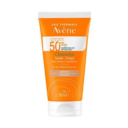 Avene Cleanance SPF 50+ Colored Sunscreen for Oily &amp; Acne-Prone Skin - Non-Greasy, Tinted Protection