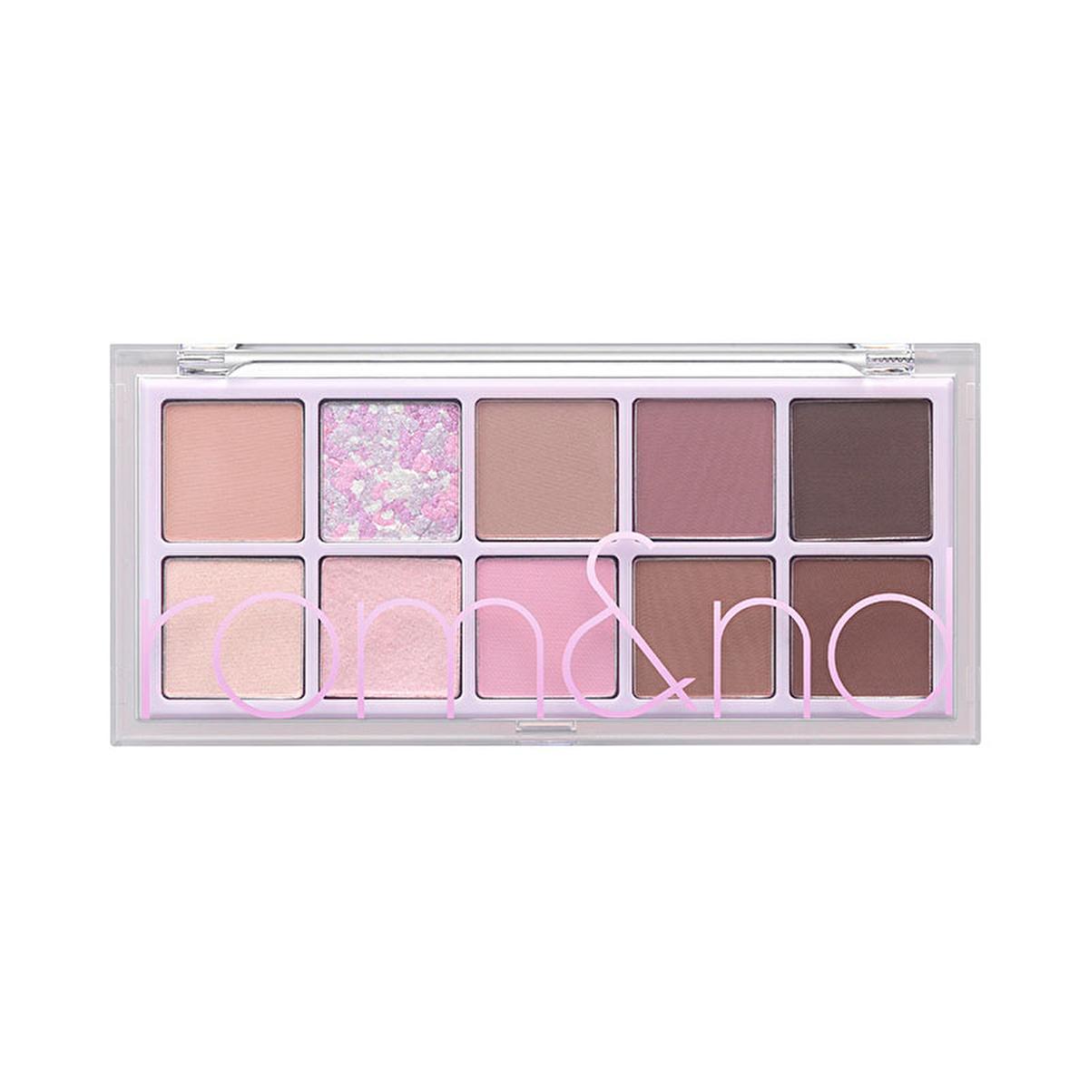 rom&amp;nd Dreamy Lilac Garden Eyeshadow Palette: Create Stunning Eye Looks with Matte &amp; Shimmer Shades, High Pigment Korean Eye Makeup