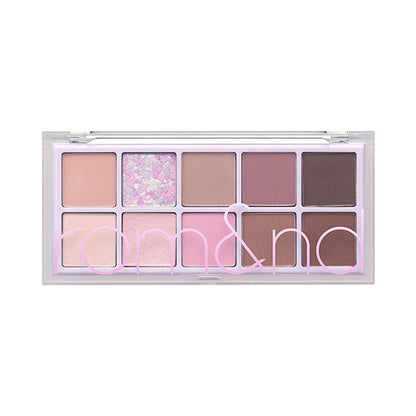 rom&amp;nd Dreamy Lilac Garden Eyeshadow Palette: Create Stunning Eye Looks with Matte &amp; Shimmer Shades, High Pigment Korean Eye Makeup