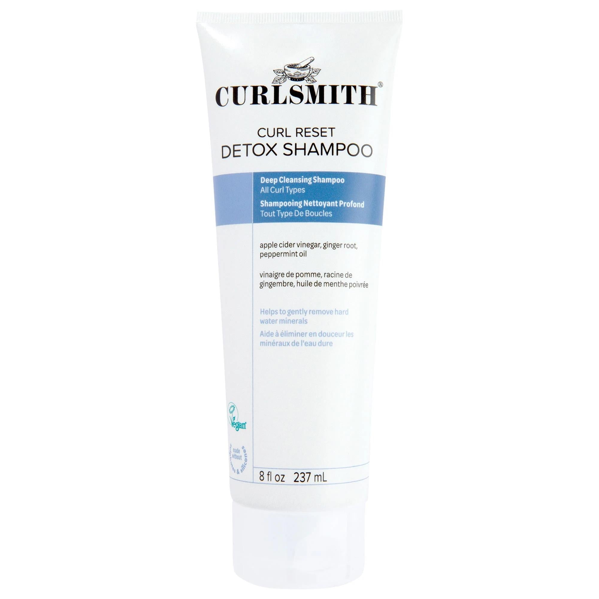 Curl Reset Detox Shampoo: Deep Cleansing for Oily, Dandruff-Prone Scalp - Removes Buildup &amp; Hard Water Minerals for Healthy Hair