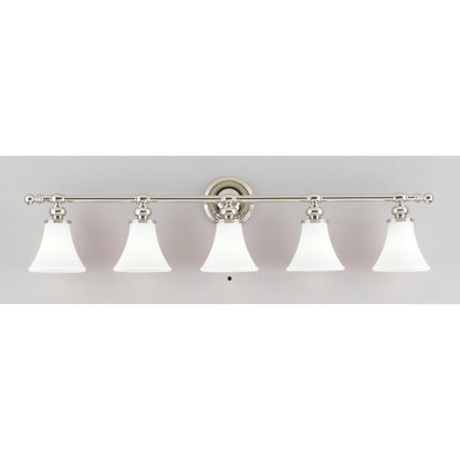 Hudson Valley Lighting 4505 Weston 5 Light 43 Wide Bathroom Vanity Light – Nicke