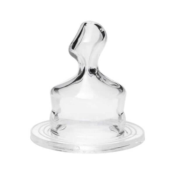 Bambino Silicone Baby Bottle Nipple for 18 Months+ - Soft, Durable &amp; Promotes Oral Development