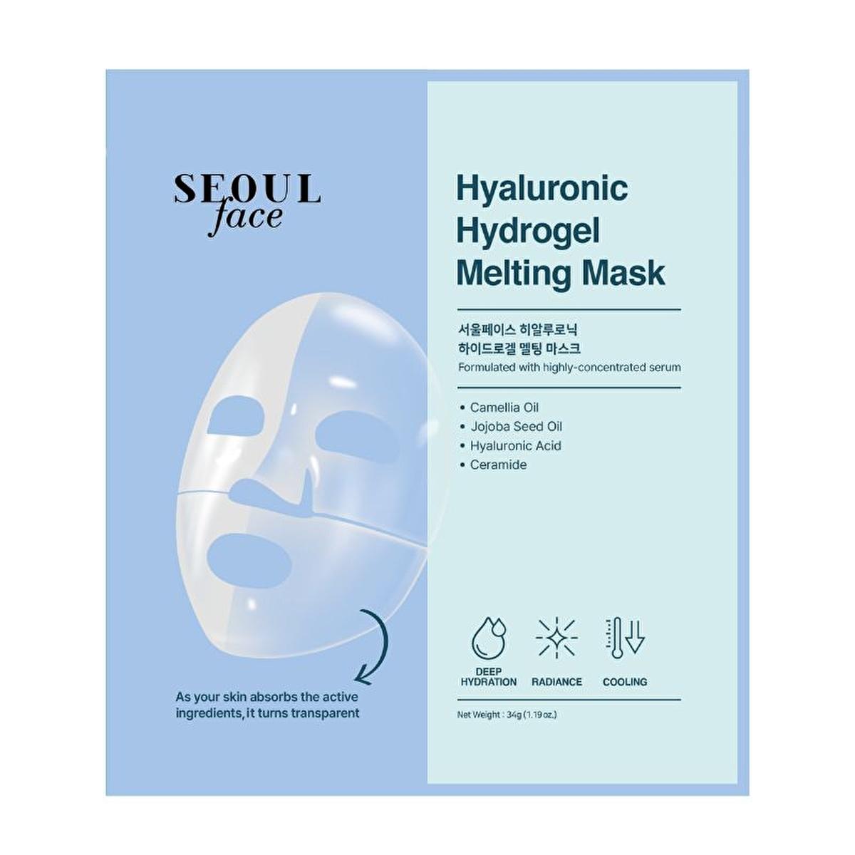 Dermal Korea Hyaluronic Hydrogel Face Mask - Intense Hydration &amp; Nourishment for Dry Skin