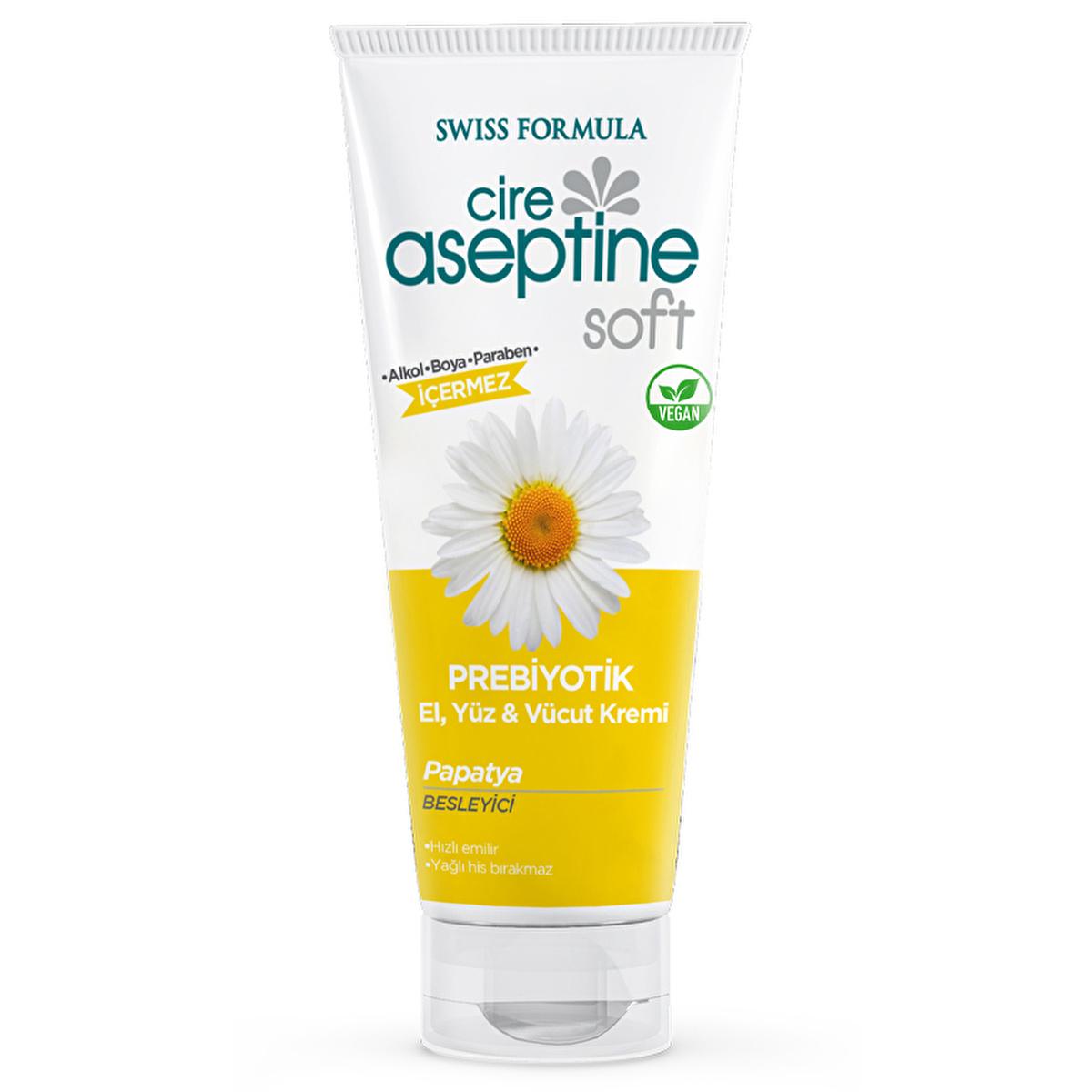 Cire Aseptine Soft Moisturizing Cream - Prebiotic Skincare with Vitamin E &amp; Chamomile Extract, Paraben-Free