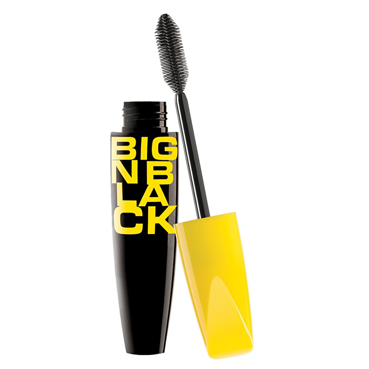 Pastel Big N Black Mascara: Volumizing, Curling, &amp; Extra Black - Dramatic Eye Makeup with Silicone Brush