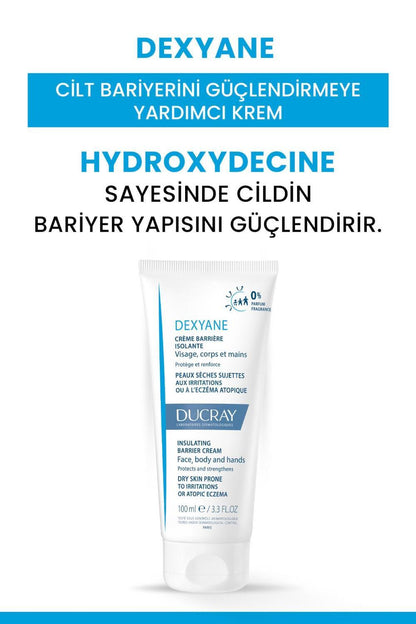 Ducray Dexyane: Barrier Cream for Dry, Atopic Skin - Strengthen, Soothe &amp; Protect | Moisturizing Cream for Dermatitis
