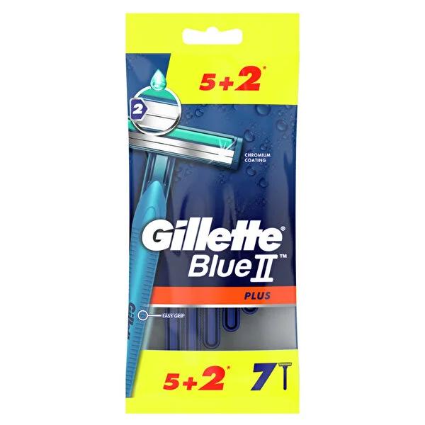 Gillette Blue 2 Plus: 7-Pack Twin Blade Disposable Razors for a Comfortable, Close Shave - Trusted &amp; Affordable