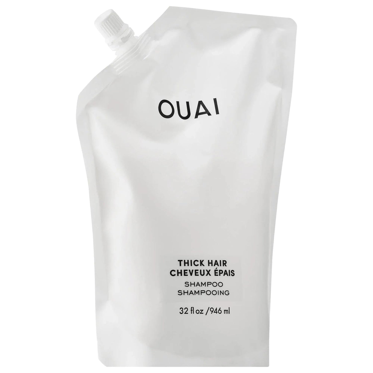 OUAI Thick Hair Shampoo: Moisturizing, Frizz Control, &amp; Strengthening - Sulfate-Free, Color-Safe Formula for Dry, Damaged, Thick Hair