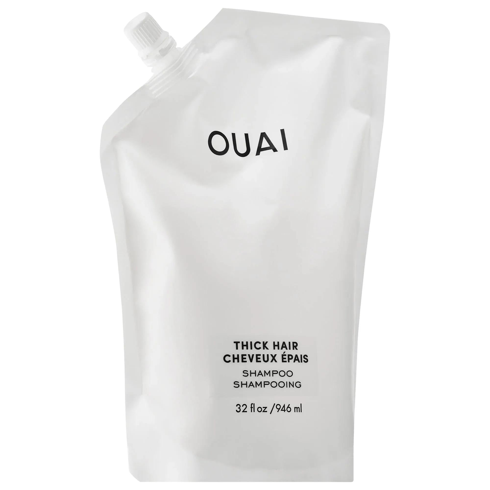 OUAI Thick Hair Shampoo: Moisturizing, Frizz Control, &amp; Strengthening - Sulfate-Free, Color-Safe Formula for Dry, Damaged, Thick Hair