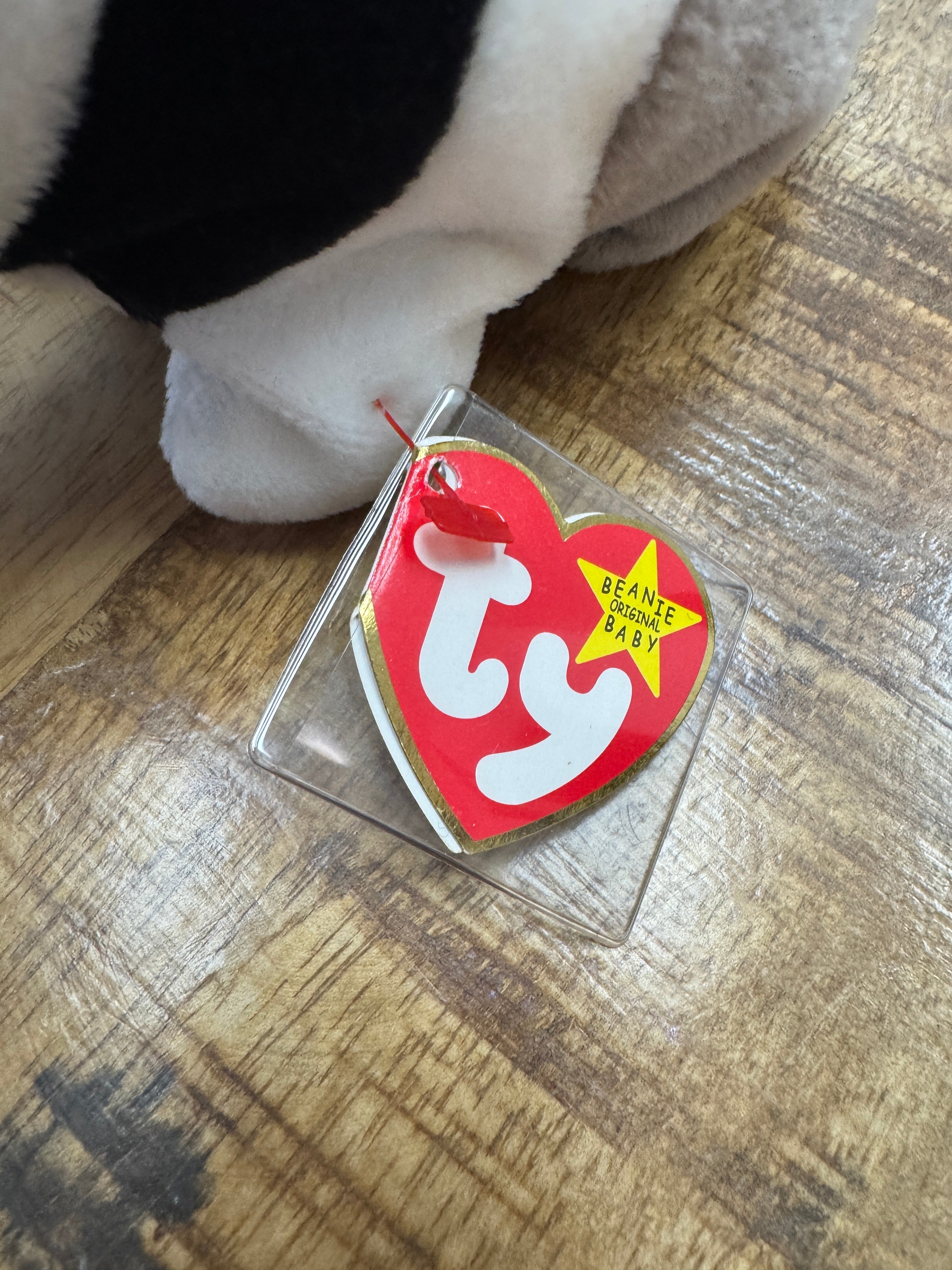 Vintage Ty Beanie Baby: Ants the Anteater, With many errors