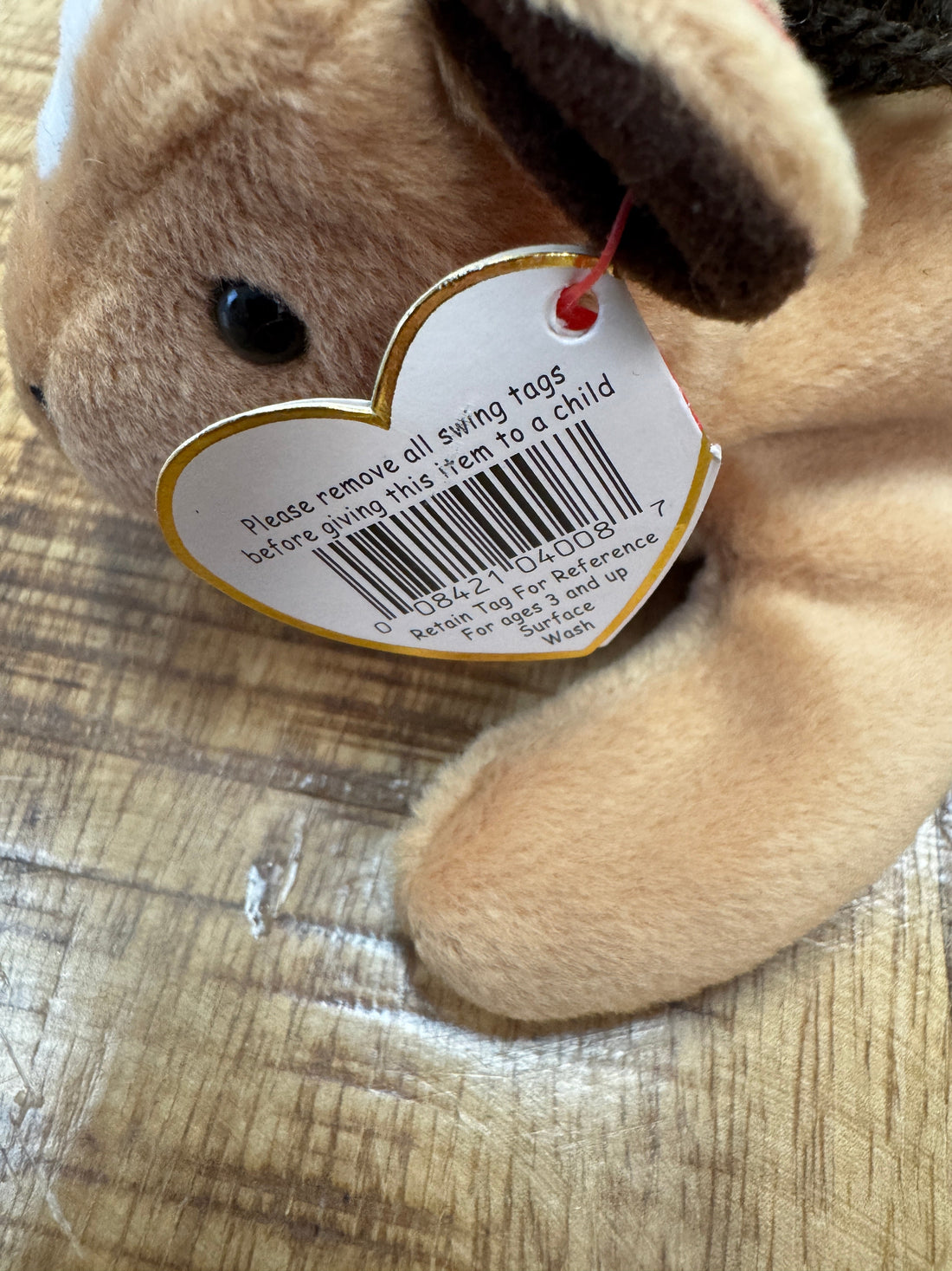 Extraordinary 1995 Ty Beanie Baby Derby Horse Rare PVC Tag Errors