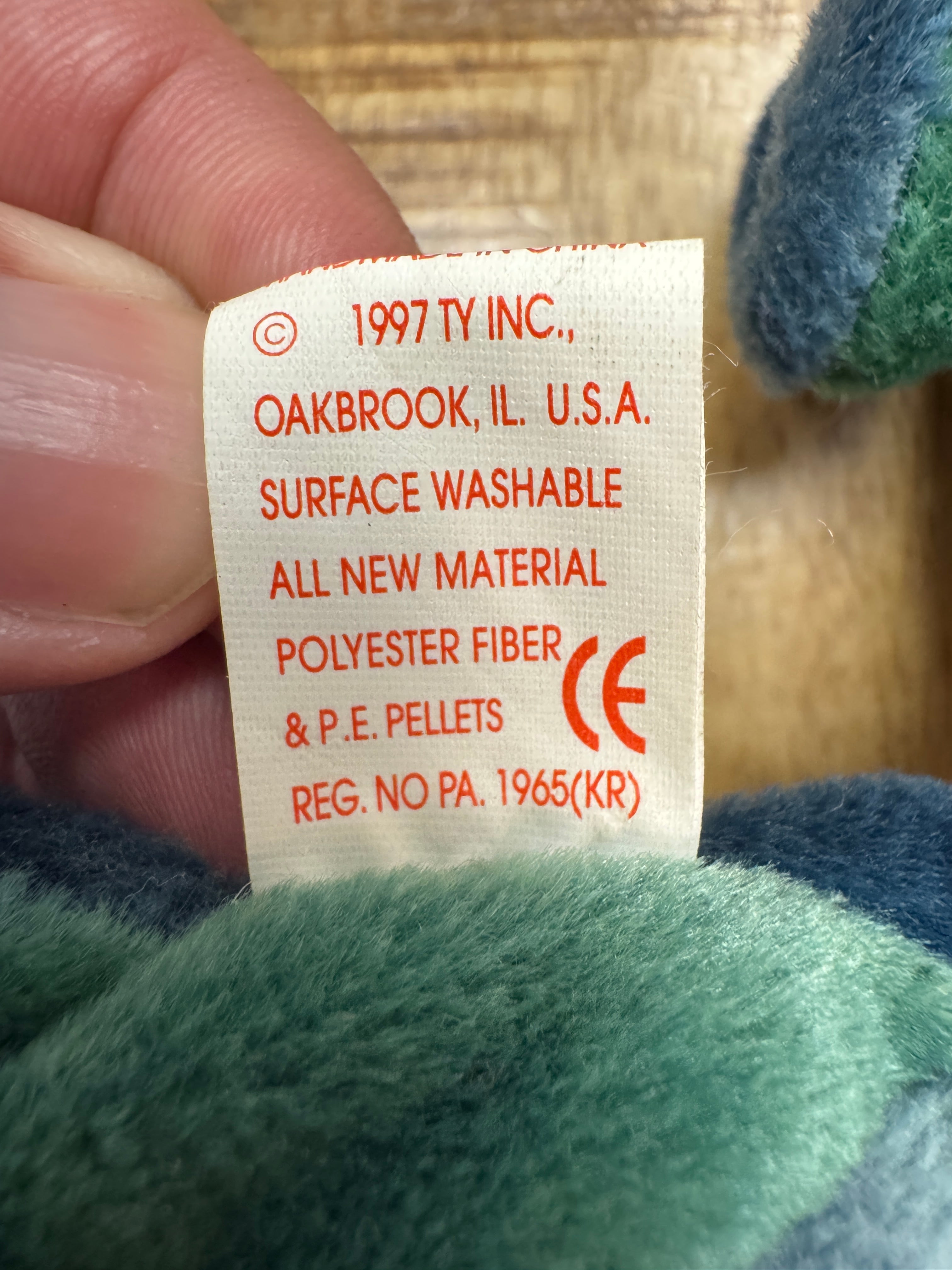 Ty Beanie Baby Rare Retired With 14 Tag Errors 1997 Rainbow Made w/PVC Pellets