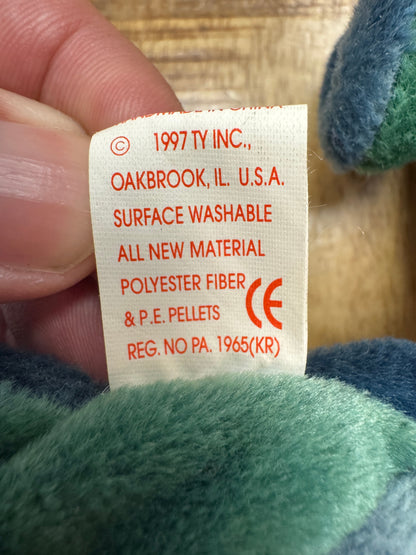 Ty Beanie Baby Rare Retired With 14 Tag Errors 1997 Rainbow Made w/PVC Pellets