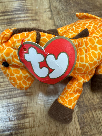 Vintage 1998 Ty Beanie Baby Babies McDonalds Twigs Giraffe