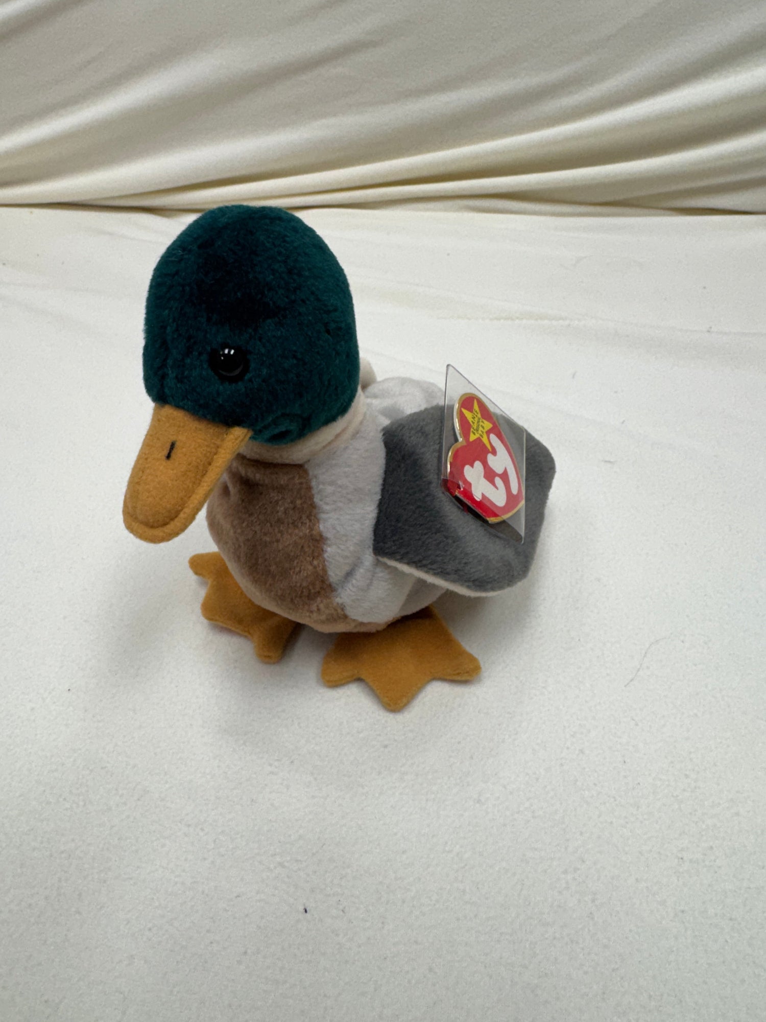 Ty Beanie Baby Jake The Mallard Drake Duck, 1997 1998  P.V.C. Pellets 14 Errors