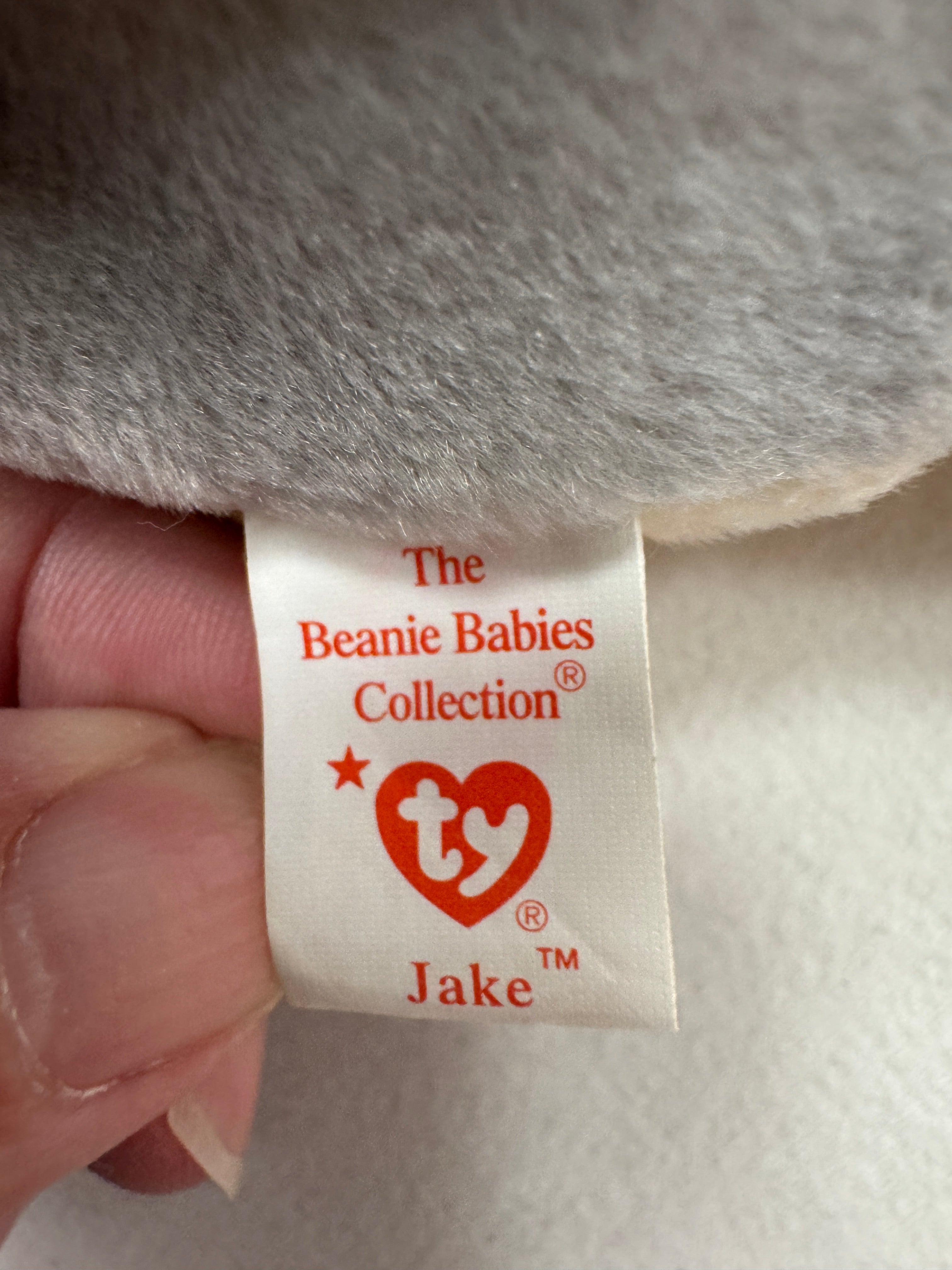 Ty Beanie Baby Jake The Mallard Drake Duck, 1997 1998  P.V.C. Pellets 14 Errors